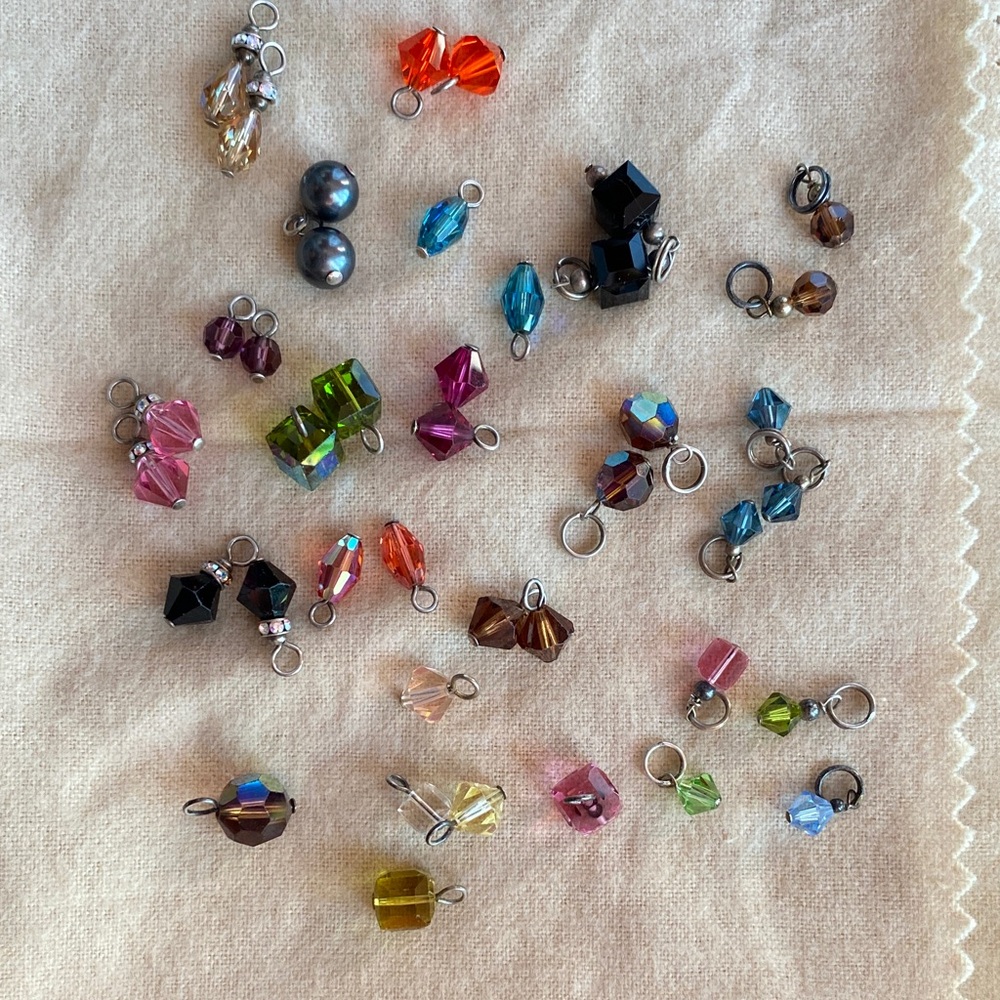 41 Multicolor Crystal Charm Set